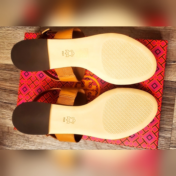 ❤ Tory Burch Metal Miller sandals size 9.5 Brand New! In box! Tried on once! 😍 - Picture 6 of 11